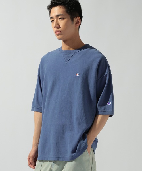 セール】【Champion】別注GARMENT DYE REVERSE WEAVE S/S TEE（Tシャツ