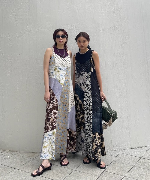 Ameri(アメリ)の「MEDI VARIOUS PATTERN CAMI DRESS(ドレス・レディース・アイボリー/ブラック・X-SMALL/SMALL/MEDIUM)」の13枚目の写真