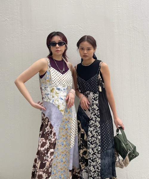 Ameri(アメリ)の「MEDI VARIOUS PATTERN CAMI DRESS(ドレス・レディース・アイボリー/ブラック・X-SMALL/SMALL/MEDIUM)」の14枚目の写真