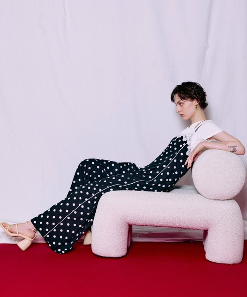 MAISON SPECIAL(メゾンスペシャル)の「【2026SUMMER PRE-ORDER】Lace Dot Jumpsuit/レースドッドジャンプスーツ(つなぎ/オールインワン・レディース・ホワイト/ブラック・36/38)」の6枚目の写真