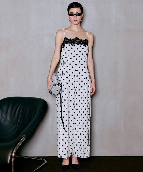MAISON SPECIAL(メゾンスペシャル)の「【2026SUMMER PRE-ORDER】Lace Dot Jumpsuit/レースドッドジャンプスーツ(つなぎ/オールインワン・レディース・ホワイト/ブラック・36/38)」の10枚目の写真