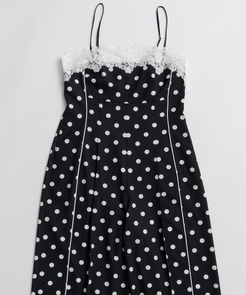 MAISON SPECIAL(メゾンスペシャル)の「【2026SUMMER PRE-ORDER】Lace Dot Jumpsuit/レースドッドジャンプスーツ(つなぎ/オールインワン・レディース・ホワイト/ブラック・36/38)」の19枚目の写真