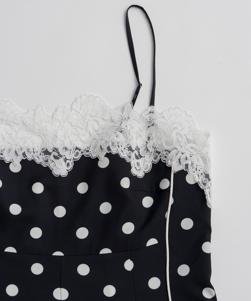 MAISON SPECIAL(メゾンスペシャル)の「【2026SUMMER PRE-ORDER】Lace Dot Jumpsuit/レースドッドジャンプスーツ(つなぎ/オールインワン・レディース・ホワイト/ブラック・36/38)」の21枚目の写真