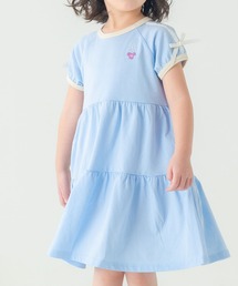 la poche biscuit（ラポシェビスキュイ）の「【スポーティー×ガーリー】 ライン使い ティアード ワンピ（ワンピース）」