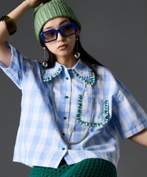 GEVS. | 綿100％ビッグカラーギンガムチェックシャツ＜大きいサイズ有＞GEVS.(シャツ/ブラウス)