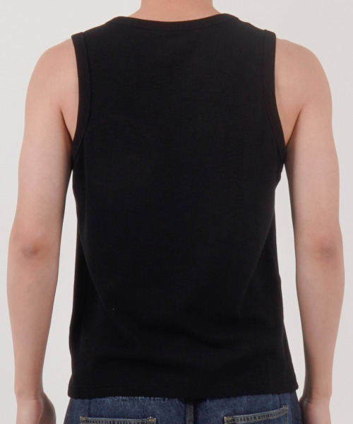BUTTON SEOUL(ボタンソウル)の「エッセンシャルリップスリーブレス(ブラック)(Tシャツ/カットソー・メンズ・その他・MEDIUM/LARGE/X-LARGE)」の5枚目の写真