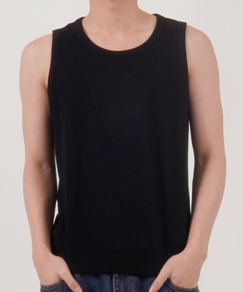 BUTTON SEOUL(ボタンソウル)の「エッセンシャルリップスリーブレス(ブラック)(Tシャツ/カットソー・メンズ・その他・MEDIUM/LARGE/X-LARGE)」の6枚目の写真