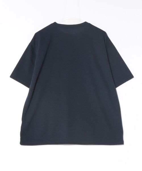 a.p.o.v.(エーピーオービー)の「a.p.o.v. メッセージロゴオーバーサイズサマーニットTシャツ(Tシャツ/カットソー・メンズ・ホワイト/ブラウン/ネイビー/ブラック・ONESIZE)」の5枚目の写真