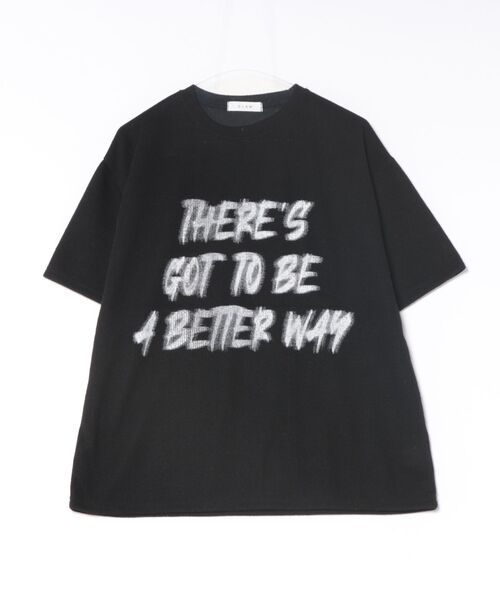 a.p.o.v.(エーピーオービー)の「a.p.o.v. メッセージロゴオーバーサイズサマーニットTシャツ(Tシャツ/カットソー・メンズ・ホワイト/ブラウン/ネイビー/ブラック・ONESIZE)」の11枚目の写真