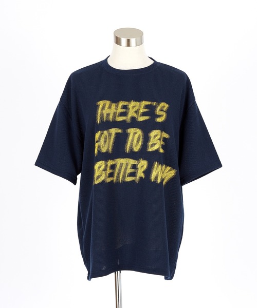 a.p.o.v.(エーピーオービー)の「a.p.o.v. メッセージロゴオーバーサイズサマーニットTシャツ(Tシャツ/カットソー・メンズ・ホワイト/ブラウン/ネイビー/ブラック・ONESIZE)」の14枚目の写真