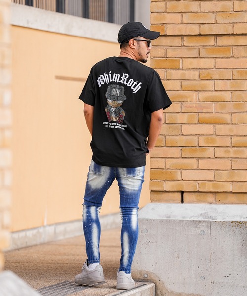 adamsJUGGLER(アダムスジャグラー)の「W/R R.Sベアーティー(Tシャツ/カットソー・メンズ・ブラック/ホワイト・XL/L/M/S)」の13枚目の写真