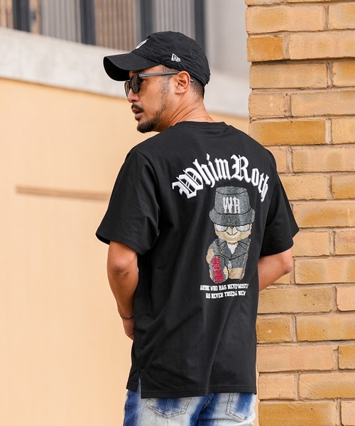 adamsJUGGLER(アダムスジャグラー)の「W/R R.Sベアーティー(Tシャツ/カットソー・メンズ・ブラック/ホワイト・XL/L/M/S)」の17枚目の写真