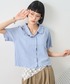 NOGLE（ノグル）の「【NOGLE/ノグル】配色メロー半袖シャツ（シャツ/ブラウス・FREE）」