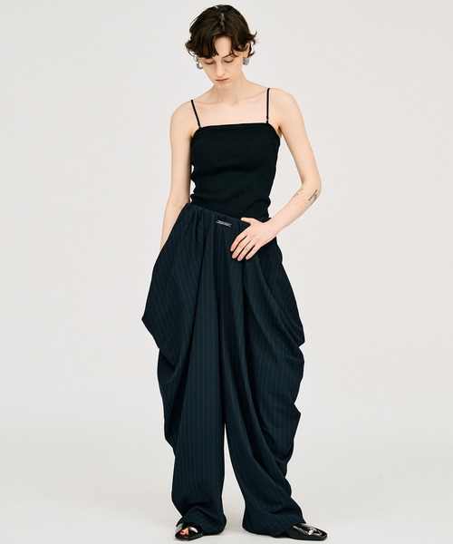 PRANK PROJECT（プランクプロジェクト）の「ドレープイージーパンツ / Drape Easy Pants（その他パンツ・レディース・ネイビー/ブラック・36/38）」の6枚目の写真