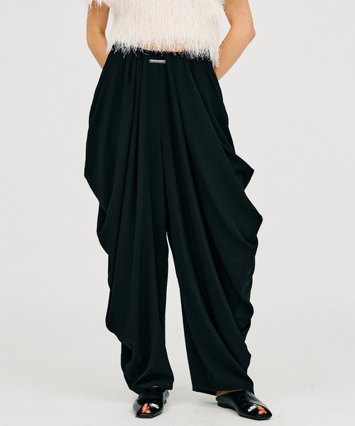 PRANK PROJECT（プランクプロジェクト）の「ドレープイージーパンツ / Drape Easy Pants（その他パンツ・レディース・ネイビー/ブラック・36/38）」の18枚目の写真