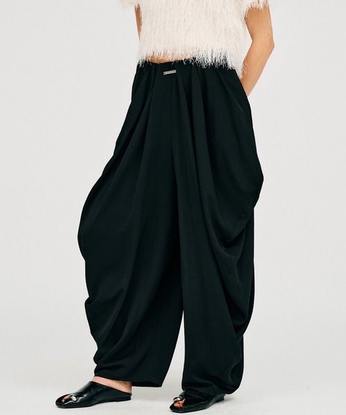 PRANK PROJECT（プランクプロジェクト）の「ドレープイージーパンツ / Drape Easy Pants（その他パンツ・レディース・ネイビー/ブラック・36/38）」の19枚目の写真