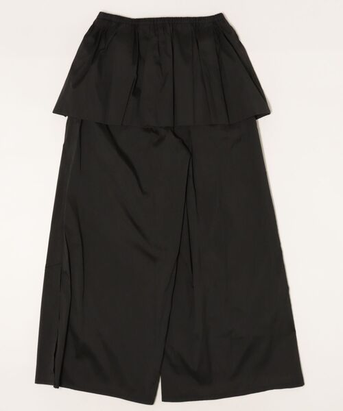 sara mallika(サラ マリカ)の「POLY TAFFETA FRILL PANTS(その他パンツ・レディース・ブラック/チェック・S)」の6枚目の写真