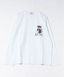 MSGM | Bike Life Cats グラフィック L/S Tシャツ(Tシャツ/カットソー)