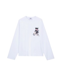 Bike Life Cats グラフィック L/S Tシャツ