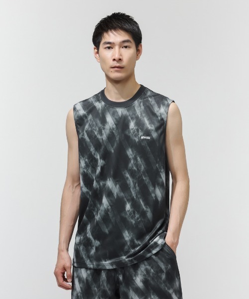 NEW ERA(ニューエラ)の「ニューエラ PA SL TECH TEE TIE-DYE BLK(Tシャツ/カットソー・メンズ・ブラック・M/L/LL)」の1枚目の写真