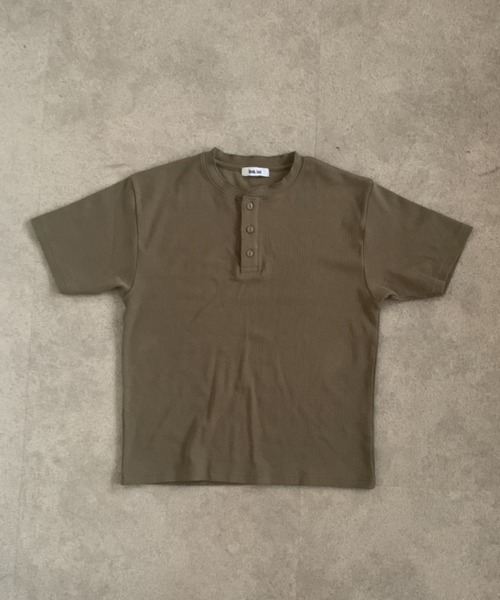 link lot(リンクロット)の「スパンリブヘンリーネックTシャツ(Tシャツ/カットソー・メンズ・ホワイト/カーキ/ブラック・L/M)」の12枚目の写真
