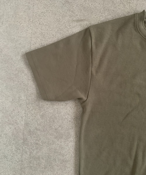 link lot(リンクロット)の「スパンリブヘンリーネックTシャツ(Tシャツ/カットソー・メンズ・ホワイト/カーキ/ブラック・L/M)」の14枚目の写真