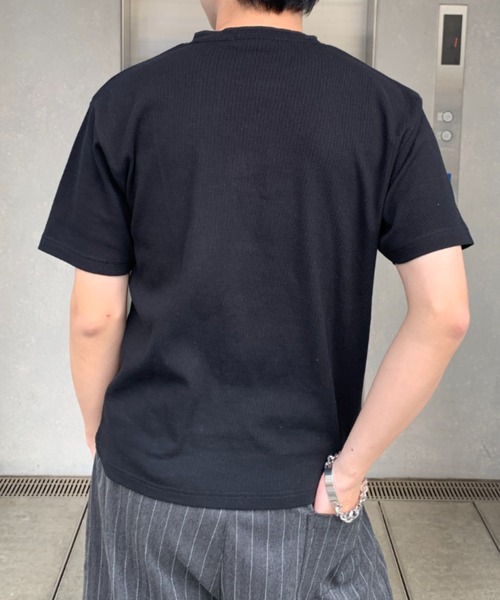 link lot(リンクロット)の「スパンリブヘンリーネックTシャツ(Tシャツ/カットソー・メンズ・ホワイト/カーキ/ブラック・L/M)」の18枚目の写真