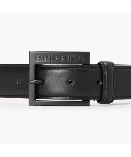 BRIEFING（ブリーフィング）の「【BRIEFING GOLF／ブリーフィングゴルフ】SQUARE BUCKLE LEATHER BELT（ベルト・メンズ・ホワイト/ブラック・FREE）」の9枚目の写真