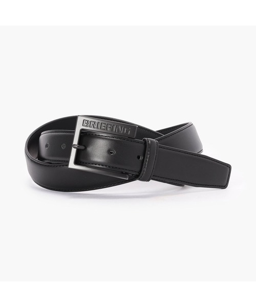 BRIEFING（ブリーフィング）の「【BRIEFING GOLF／ブリーフィングゴルフ】SQUARE BUCKLE LEATHER BELT（ベルト・メンズ・ホワイト/ブラック・FREE）」の2枚目の写真