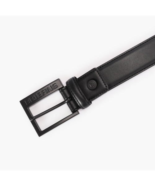 BRIEFING（ブリーフィング）の「【BRIEFING GOLF／ブリーフィングゴルフ】SQUARE BUCKLE LEATHER BELT（ベルト・メンズ・ホワイト/ブラック・FREE）」の4枚目の写真