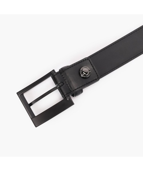 BRIEFING（ブリーフィング）の「【BRIEFING GOLF／ブリーフィングゴルフ】SQUARE BUCKLE LEATHER BELT（ベルト・メンズ・ホワイト/ブラック・FREE）」の3枚目の写真