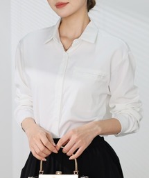 シャツブラウス 白 ブラウス 襟付き オフィス 春夏 ビジネス 韓国風 フォーマル 通勤OLオフィスカジュアル 大人女性 おしゃれ 透け感