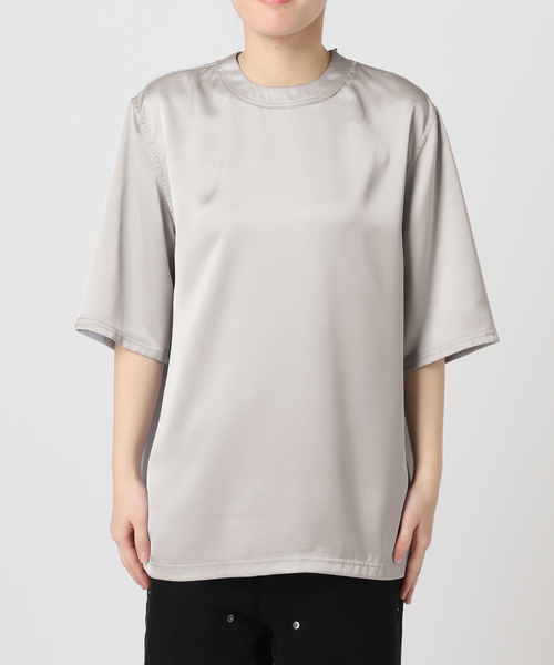 CITYSHOP(シティーショップ)の「《追加2》SATIN Tシャツ(Tシャツ/カットソー・レディース・ブラック/ホワイト/シルバー・FREE)」の11枚目の写真