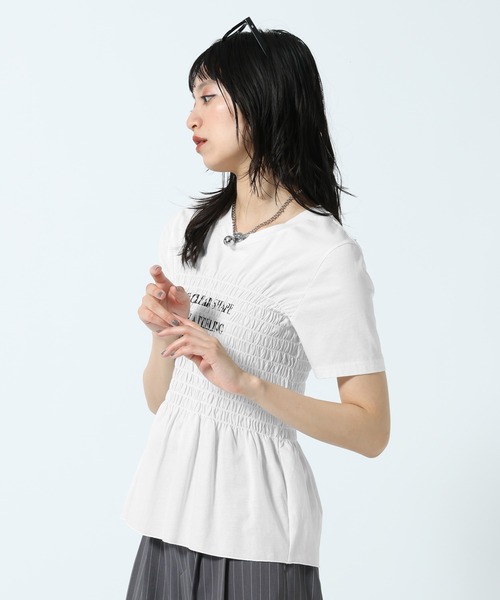 PAGEBOY(ページボーイ)の「ウエストシャーリングロゴT(Tシャツ/カットソー・レディース・ブラック/オフホワイト・FREE)」の19枚目の写真