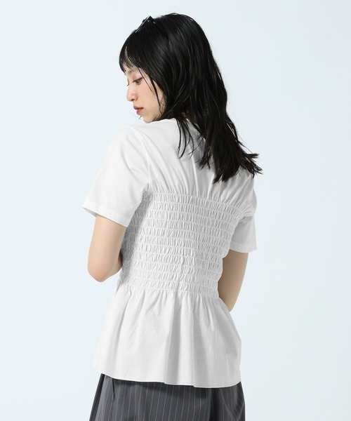 PAGEBOY(ページボーイ)の「ウエストシャーリングロゴT(Tシャツ/カットソー・レディース・ブラック/オフホワイト・FREE)」の20枚目の写真