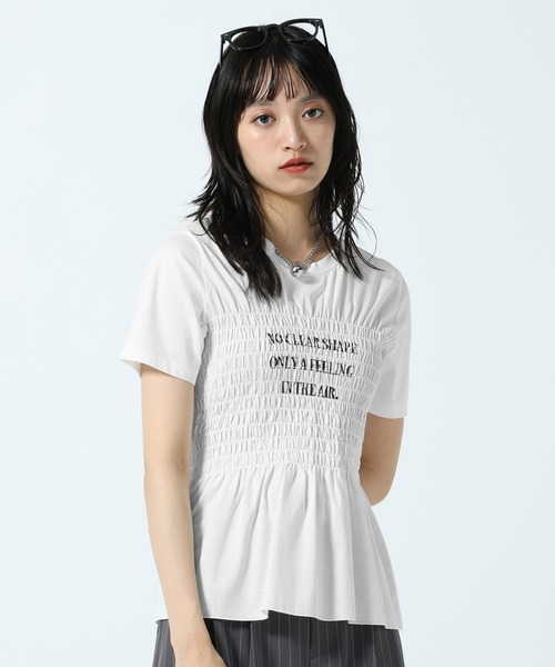 PAGEBOY(ページボーイ)の「ウエストシャーリングロゴT(Tシャツ/カットソー・レディース・ブラック/オフホワイト・FREE)」の18枚目の写真