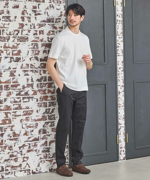 Nowadays by MEN'S BIGI(ナウアデイズバイメンズビギ)の「シルケットスムースクルーネックテーラーTシャツ(Tシャツ/カットソー・メンズ・ホワイト/ブラック/グレー系その他・03/02/04)」の10枚目の写真