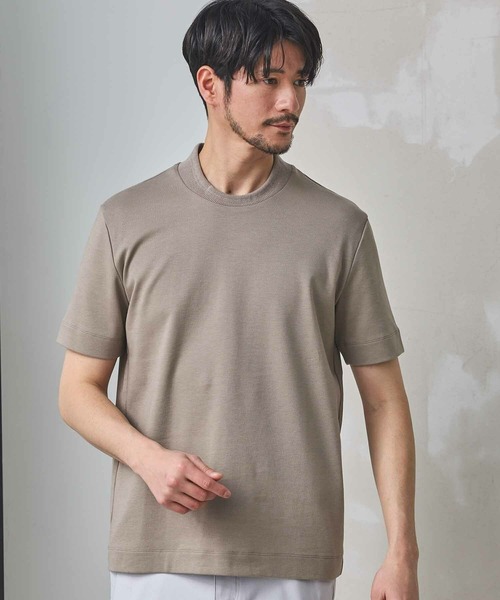 Nowadays by MEN'S BIGI(ナウアデイズバイメンズビギ)の「シルケットスムースクルーネックテーラーTシャツ(Tシャツ/カットソー・メンズ・ホワイト/ブラック/グレー系その他・03/02/04)」の11枚目の写真