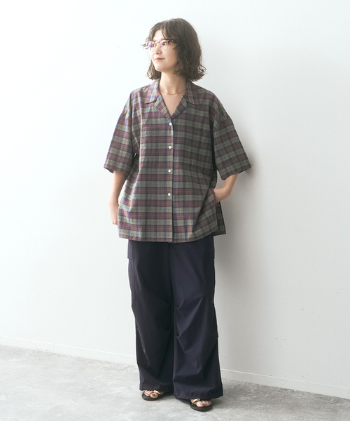 Spick & Span（スピックアンドスパン）の「SHEN TANAKA*S パラシュートパンツ（カーゴパンツ・レディース・ホワイト/ネイビー・38/36）」の4枚目の写真