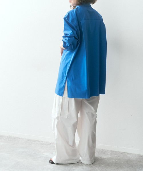 Spick & Span（スピックアンドスパン）の「SHEN TANAKA*S パラシュートパンツ（カーゴパンツ・レディース・ホワイト/ネイビー・38/36）」の8枚目の写真