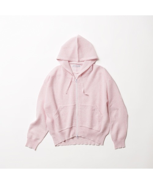 COMMON＋HAUS（コモンハウス）の「麻混シアーニットパーカ（パーカー・レディース・ライトピンク/ライトブルー/ブラック・FREE）」の21枚目の写真