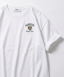 MRU（エムアールユー）の「2026SS MRU エムアールユー オーバーサイズ ワンポイント刺繍半袖Tシャツ レディース メンズ（Tシャツ/カットソー）」