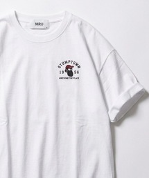 MRU（エムアールユー）の「2026SS MRU/エムアールユー オーバーサイズ ワンポイント刺繍半袖Tシャツ レディース メンズ（Tシャツ/カットソー）」