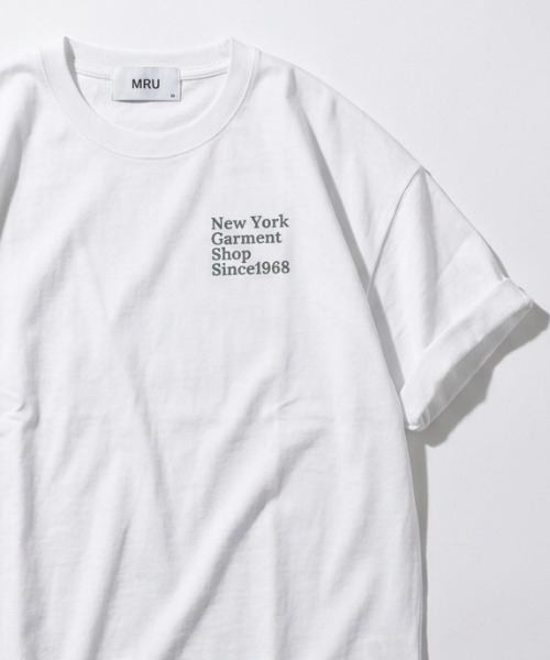 MRU（エムアールユー）の「2026SS MRU/エムアールユー オーバーサイズ ワンポイント刺繍半袖Tシャツ レディース メンズ（Tシャツ/カットソー・メンズ・ホワイト系その他2/ホワイト系その他/ホワイト/ホワイト系その他3/ブラック系その他/ネイビー/ブラック系その他2/ブラック/ブラック系その他3/ホワイト系その他4・L/M/LL）」の6枚目の写真