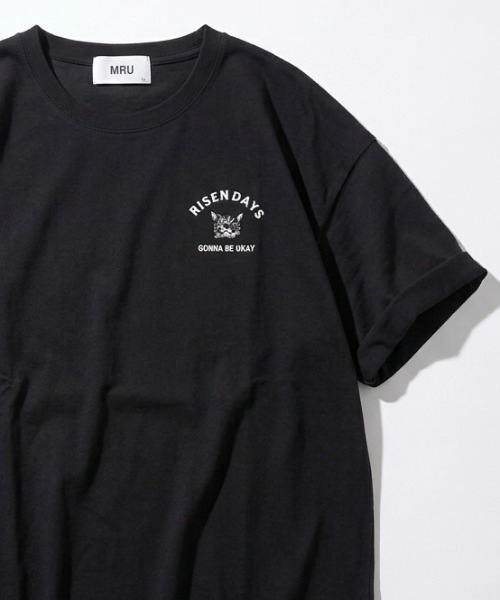 MRU（エムアールユー）の「2026SS MRU/エムアールユー オーバーサイズ ワンポイント刺繍半袖Tシャツ レディース メンズ（Tシャツ/カットソー・メンズ・ホワイト系その他2/ホワイト系その他/ホワイト/ホワイト系その他3/ブラック系その他/ネイビー/ブラック系その他2/ブラック/ブラック系その他3/ホワイト系その他4・L/M/LL）」の8枚目の写真