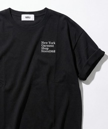 MRU（エムアールユー）の「2026SS MRU/エムアールユー オーバーサイズ ワンポイント刺繍半袖Tシャツ レディース メンズ（Tシャツ/カットソー）」