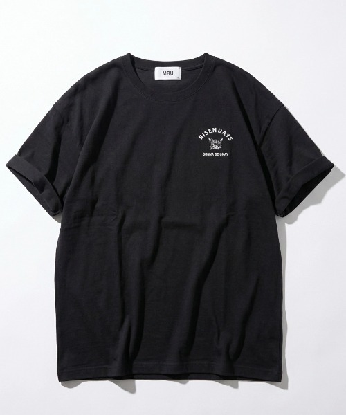 MRU（エムアールユー）の「2026SS MRU/エムアールユー オーバーサイズ ワンポイント刺繍半袖Tシャツ レディース メンズ（Tシャツ/カットソー・メンズ・ホワイト系その他2/ホワイト系その他/ホワイト/ホワイト系その他3/ブラック系その他/ネイビー/ブラック系その他2/ブラック/ブラック系その他3/ホワイト系その他4・L/M/LL）」の21枚目の写真