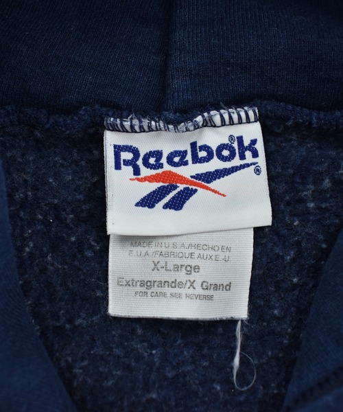 Reebok(リーボック)の「【USED】90’s Reebok ロゴ フーディ USA製(パーカー・メンズ・ネイビー・X-LARGE)」の6枚目の写真