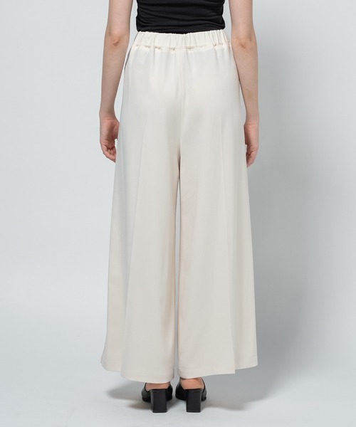 CITY TOKYO(シティトウキョウ)の「【CITY TOKYO/シティートウキョウ】Back Satin Georgette Pants/バックサテンジョーゼットパンツ(その他パンツ・レディース・アイボリー/ブラック・1)」の14枚目の写真