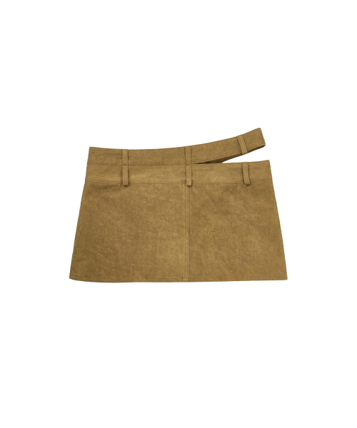 GILAARCHIVE(ギラアーカイブ)の「CUT OUT DOUBLE WAIST BUTTON SKIRTS_KHAKI(スカート・レディース・その他・MEDIUM/SMALL)」の4枚目の写真